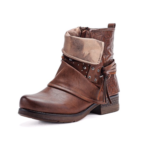 Damen stiefeletten biker - stiefeletten,