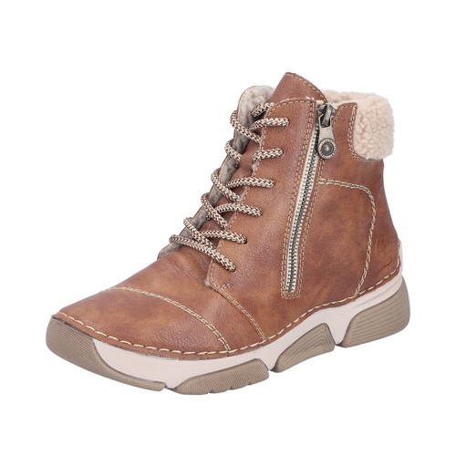 Rieker schnürstiefel braun - rieker,
